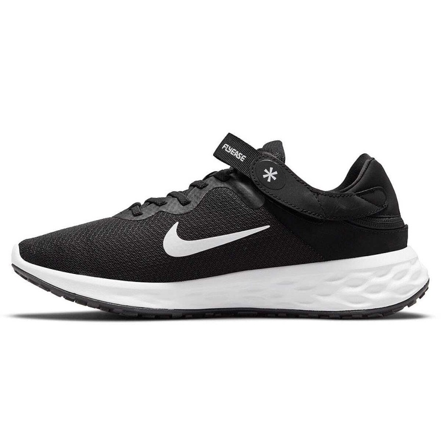 Kids Nike School Shoes | Nike Revolution 6 Flyease Next Nature Mens Running Shoes Black/White