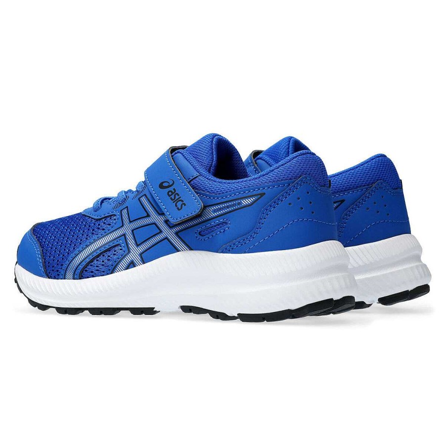 Kids Asics Training | Asics Contend 8 Ps Kids Running Shoes Blue/Silver