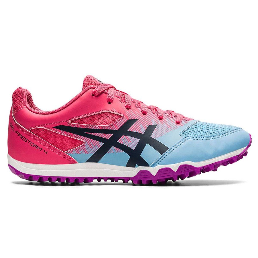 Kids Asics Boys Shoes | Asics Gel Firestorm 4 Kids Track Shoes Us 1 Blue