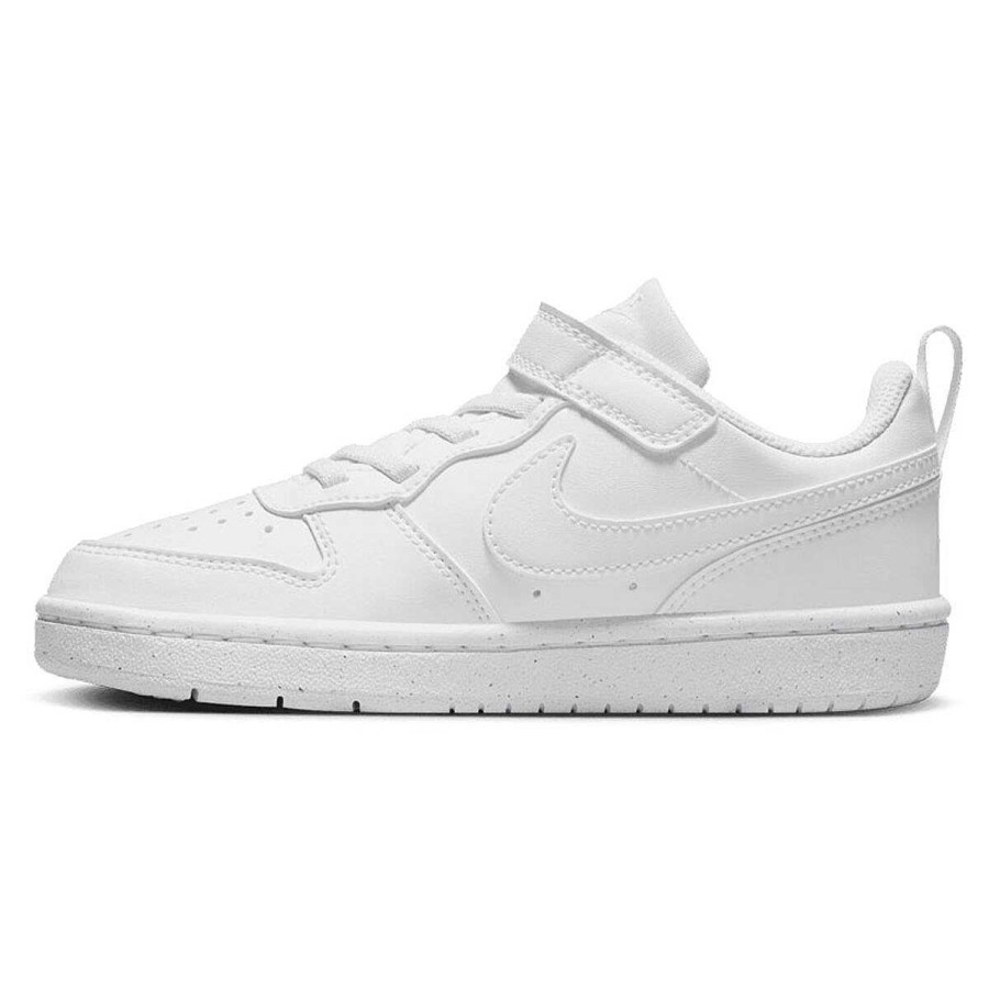 Kids Nike Casual | Nike Court Borough Low Recraft Ps Kids Casual Shoes White