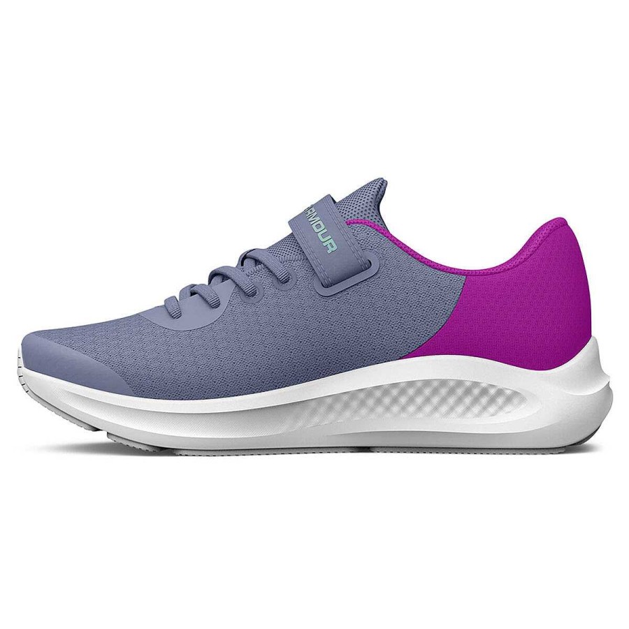 Kids Under Armour Training | Under Armour Charged Pursuit 3 Ps Kids Running Shoes Purple/Silver