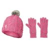 Kids Heat Holders Outdoor | Heatholders Kids Cable Knit Beanie And Ski Mitten Set