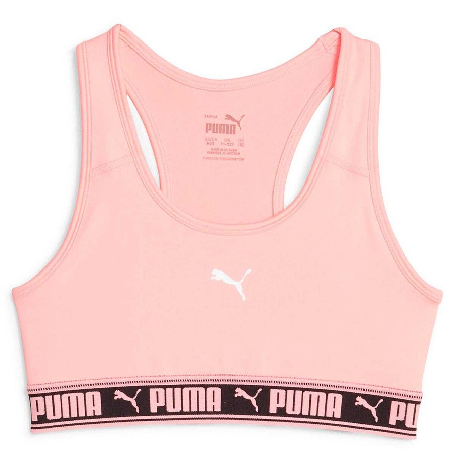 Kids PUMA Activewear | Puma Girls Strong Sports Bra Pink