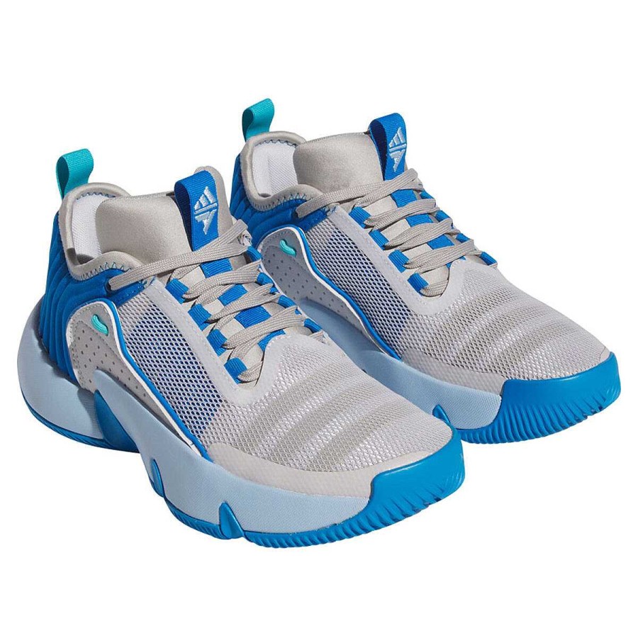 Kids adidas Basketball | Adidas Trae Unlimited Gs Kids Basketball Shoes Grey/Blue