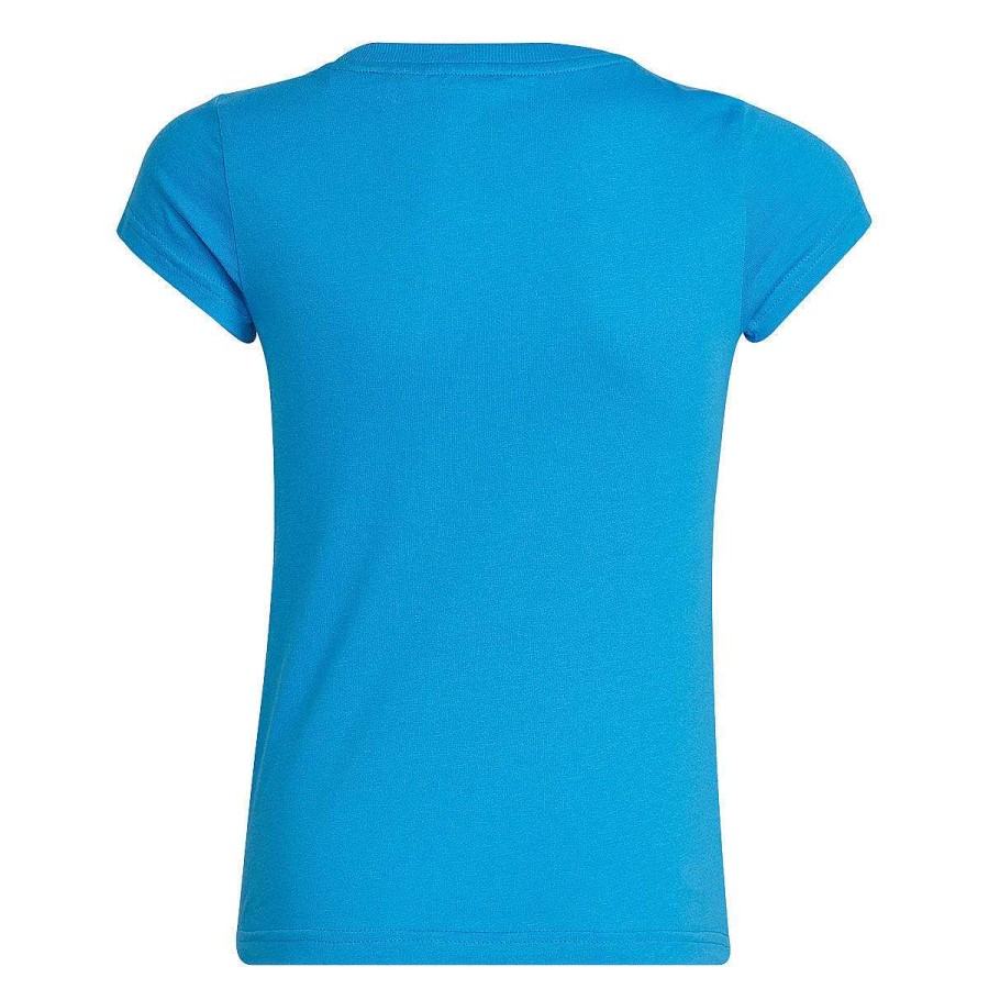 Kids adidas Tees & Tops | Adidas Girls Essentials Tee Blue