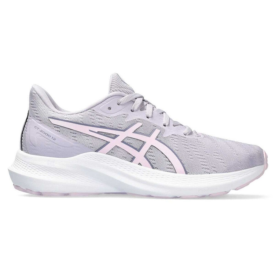 Kids Asics Training | Asics Gt 2000 12 Gs Kids Running Shoes Lilac/White