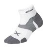 Men 2XU Socks | 2Xu Vectr Cushion Quarter Crew Socks White