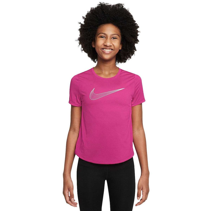 Kids Nike Tees & Tops | Nike Girls Dri-Fit One Gx Tee Pink