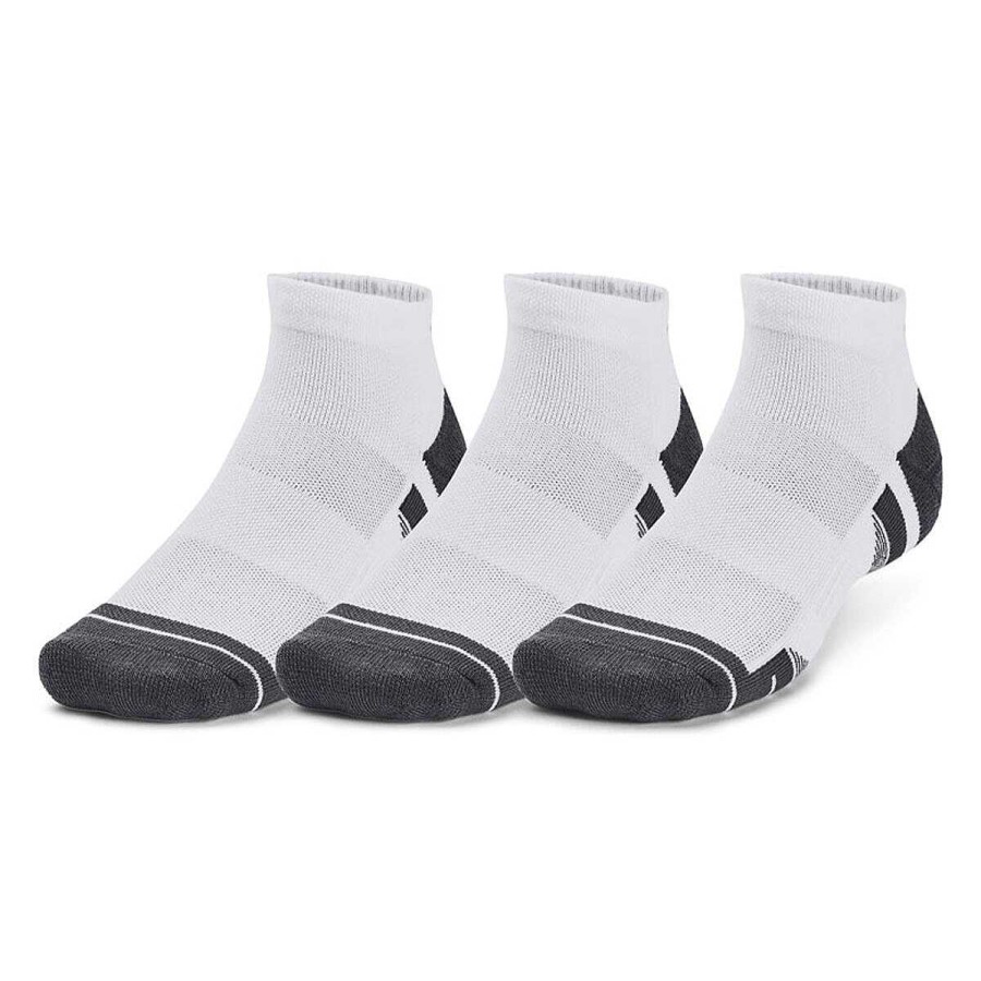 Men Under Armour Socks | Under Armour Performance Tech Low Socks 3-Pack White