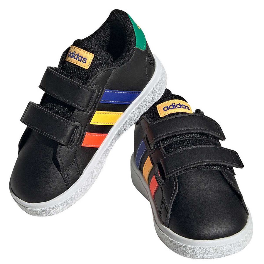 Kids adidas Toddlers Shoes | Adidas Grand Court 2.0 Toddlers Shoes Black/Blue