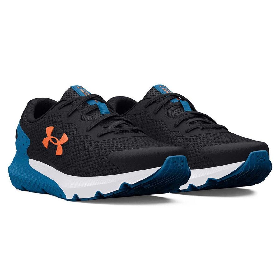 Kids Under Armour Training | Under Armour Rogue 3 Ps Kids Running Shoes Black/Blue