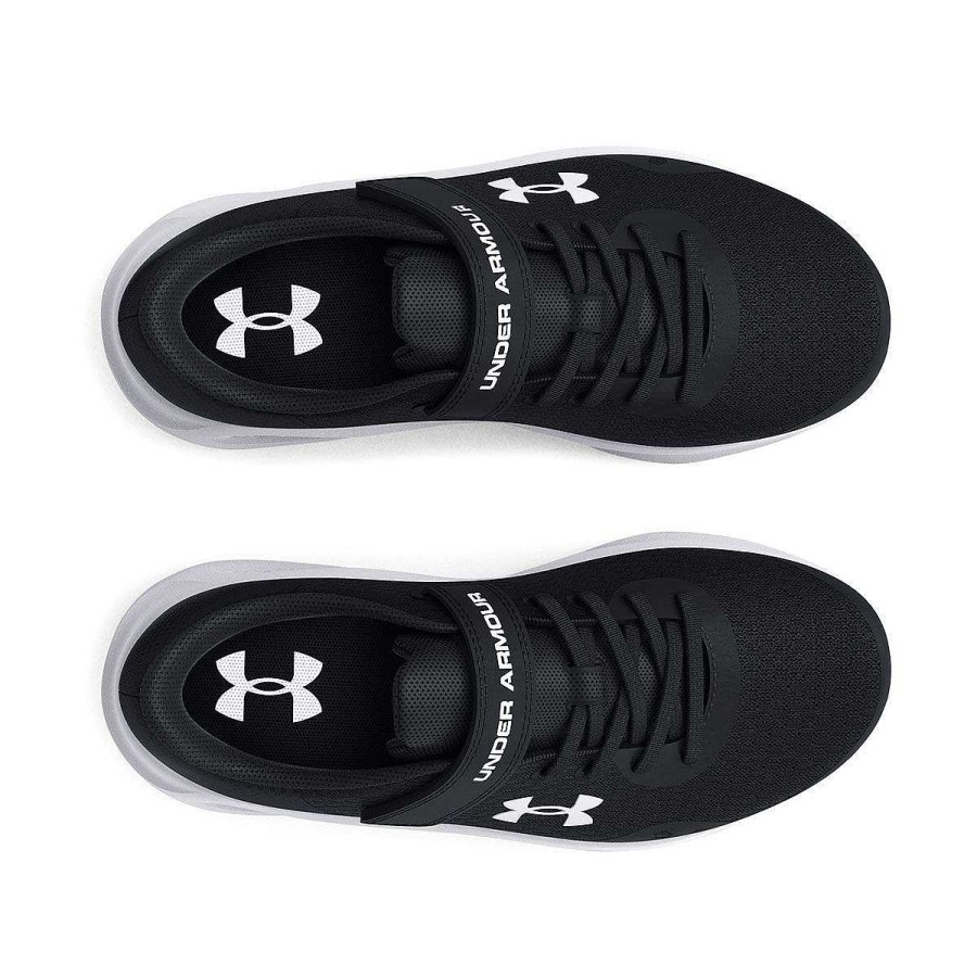 Kids Under Armour Running | Under Armour Charged Pursuit 3 Ps Kids Running Shoes Black/White