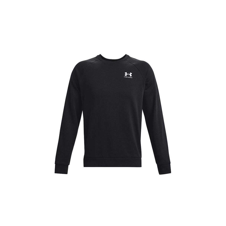 Men Under Armour Hoodies & Sweatshirts | Under Armour Mens Ua Rival Fleece Crew Black