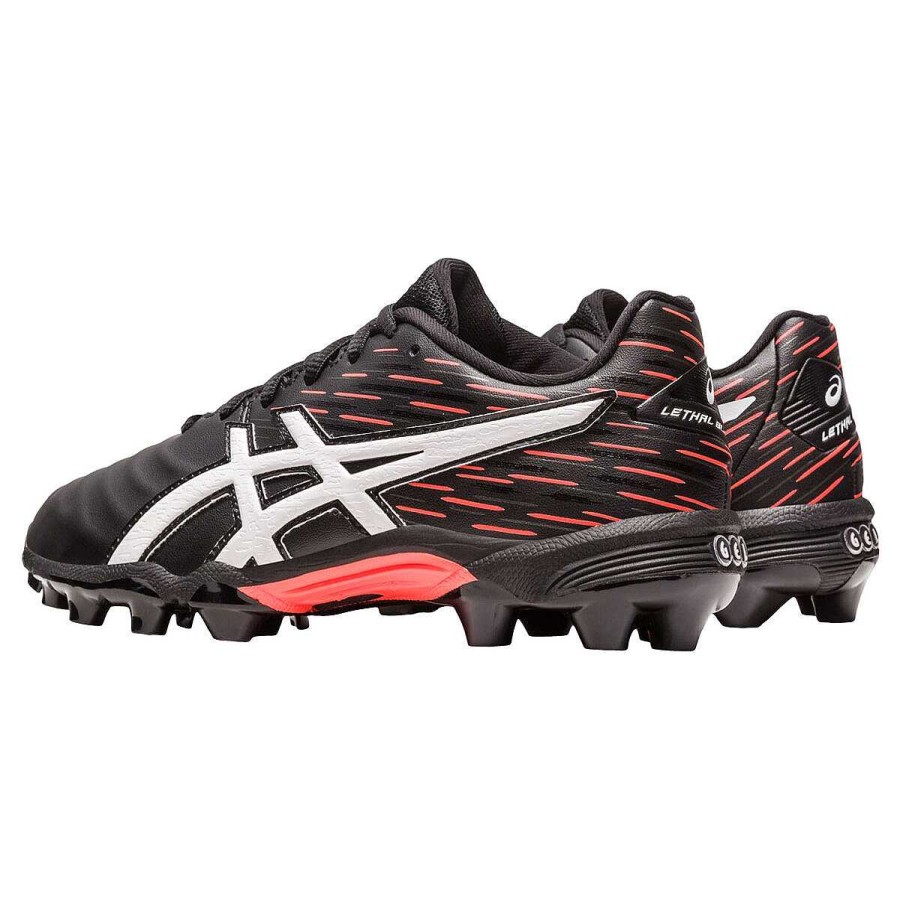 Kids Asics Football Boots | Asics Lethal Blend Ff Kids Football Boots Black/White