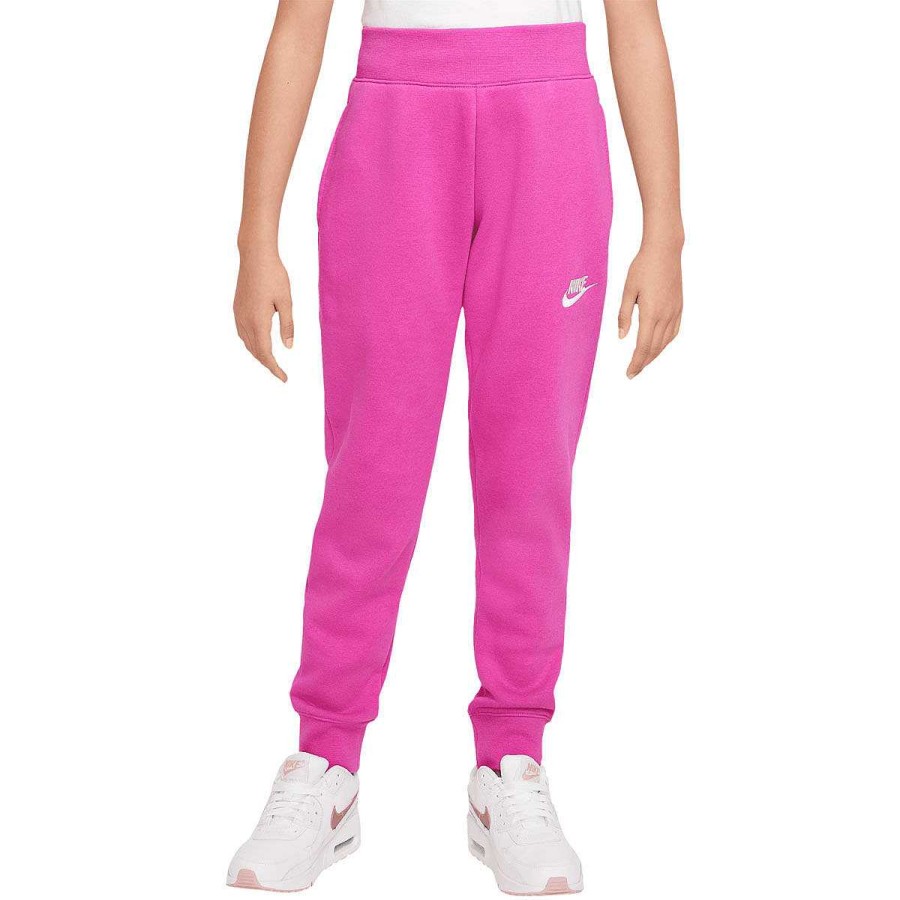 Kids Nike Track Pants | Nike Girls Sportswear Club Fleece Lbr Pants Pink