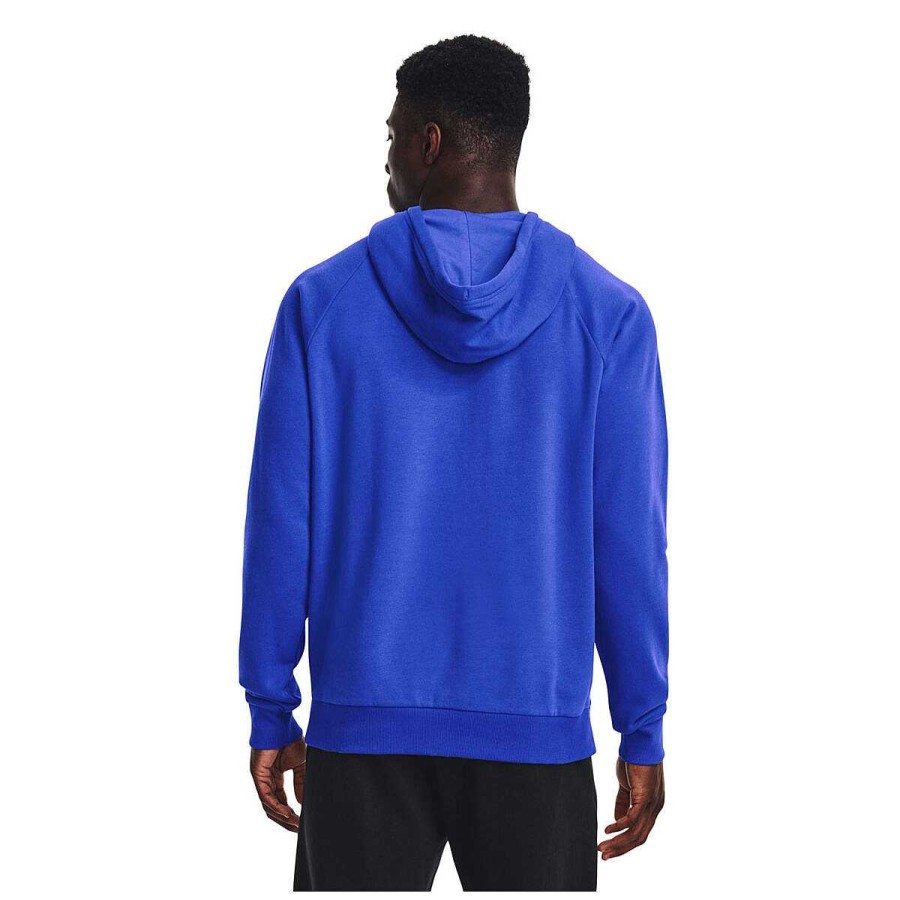 Men Under Armour Hoodies & Sweatshirts | Under Armour Mens Rival Fleece Big Logo Hoodie M Blue