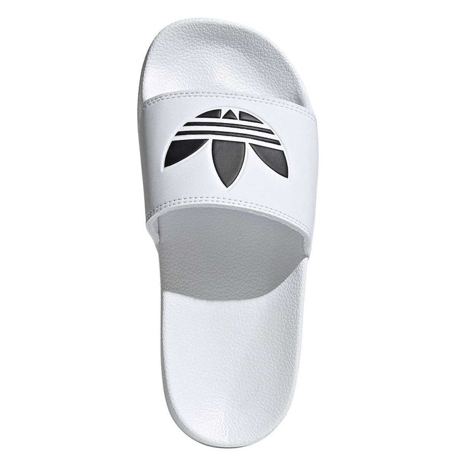 Kids adidas Slides And Thongs | Adidas Adilette Light Gs Kids Slides White/Black