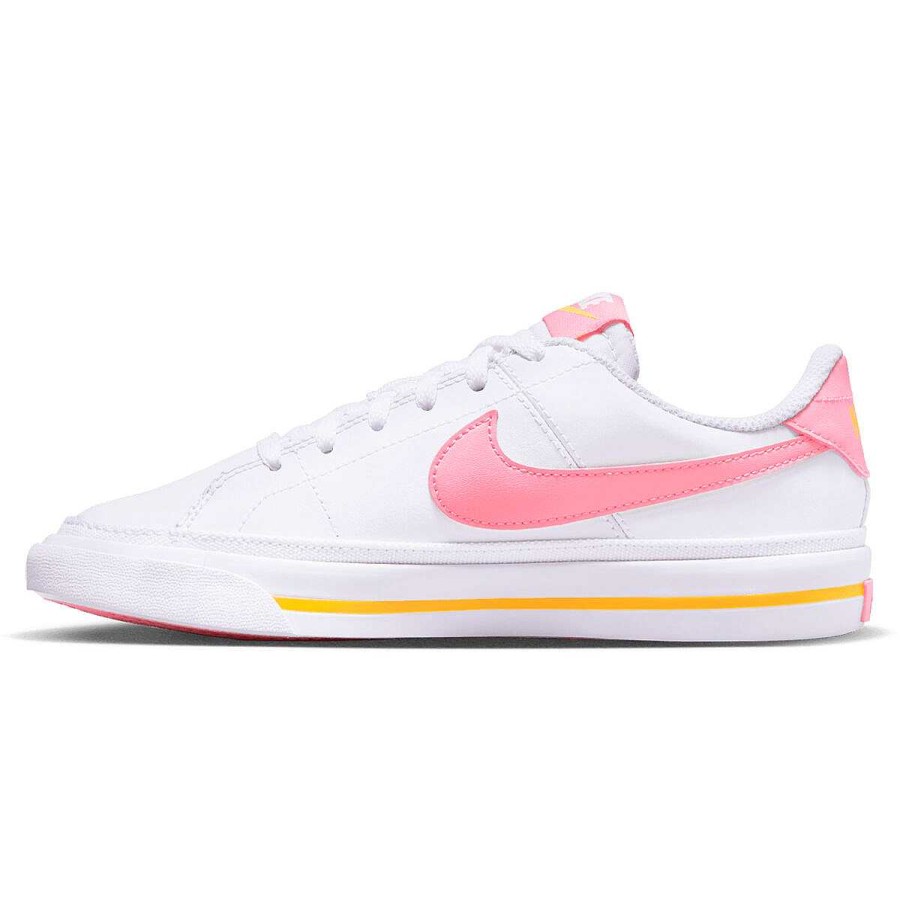 Kids Nike Casual | Nike Court Legacy Gs Kids Casual Shoes White/Pink