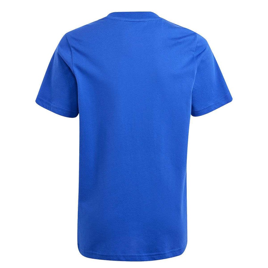 Kids adidas Activewear | Adidas Kids Essentials Big Logo Tee Blue