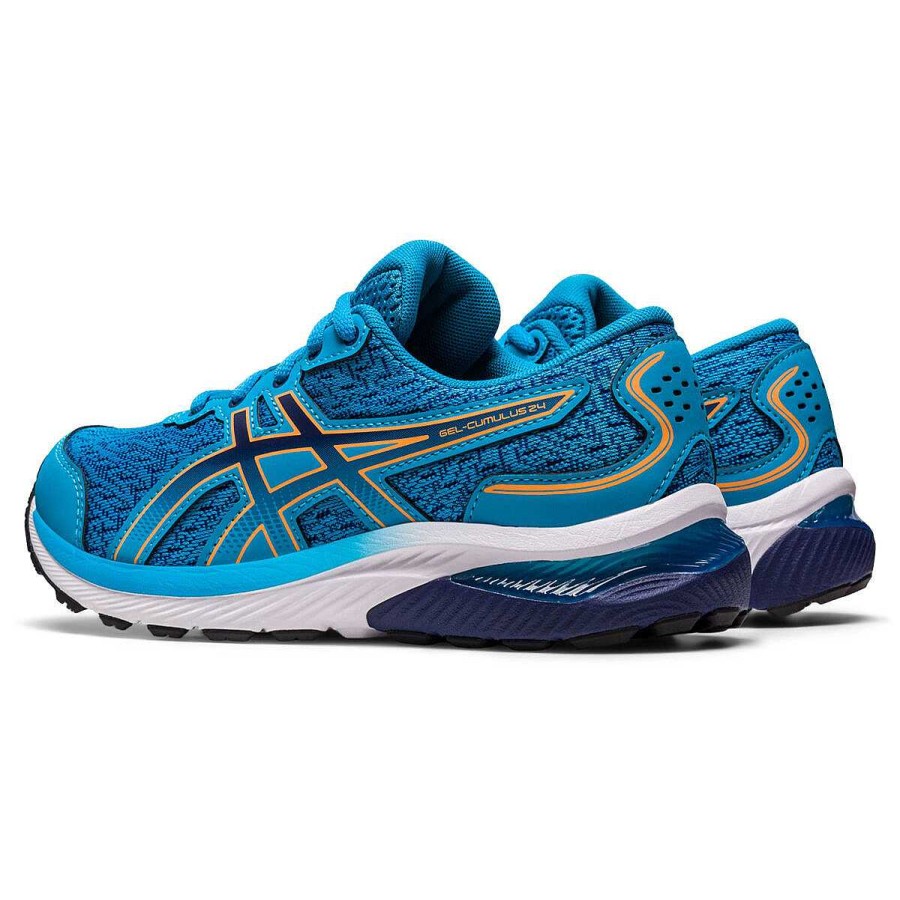 Kids Asics Running | Asics Gel Cumulus 24 Gs Kids Running Shoes Blue/White