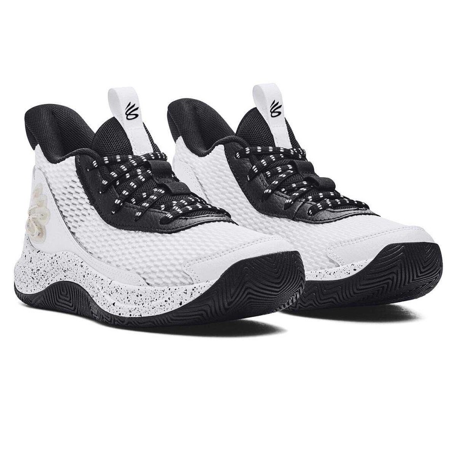 Kids Under Armour Boys Shoes | Under Armour Curry 3Z7 Gs Basketball Shoes White