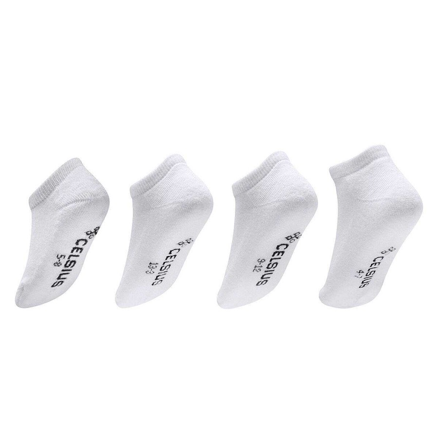 Kids Celsius Socks | Celsius Kids No Show Socks White