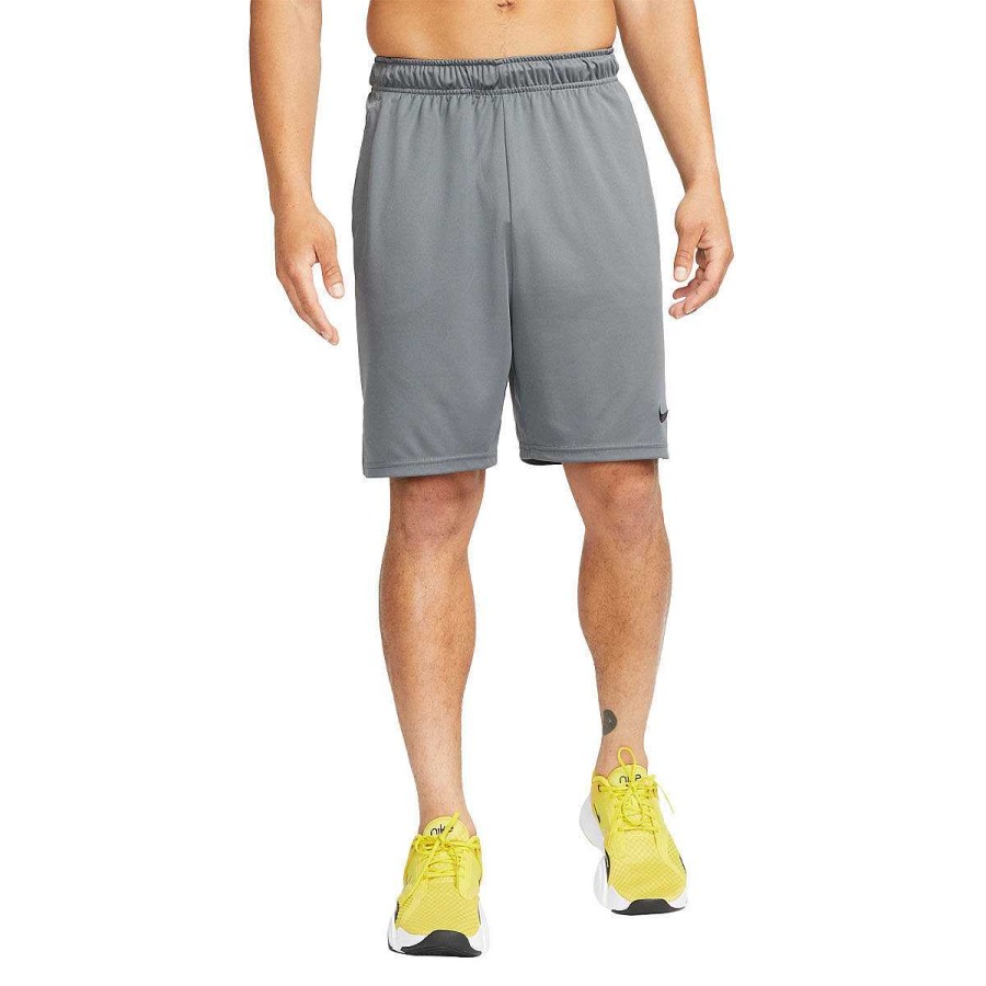 Men Nike Training | Nike Mens Dri-Fit Knit Training Shorts Grey