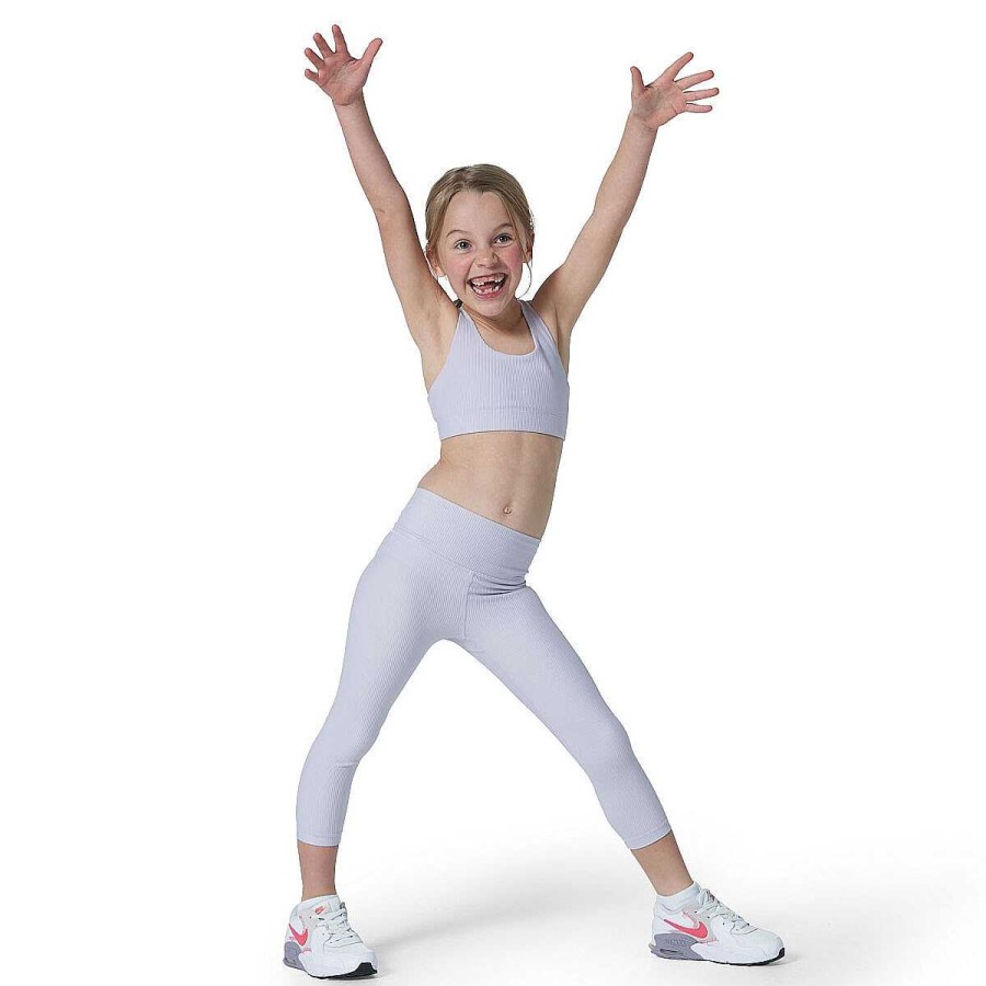 Kids ELL&VOO Tights | Ell & Voo Junior Girls Trinity 7/8 Tights Lilac