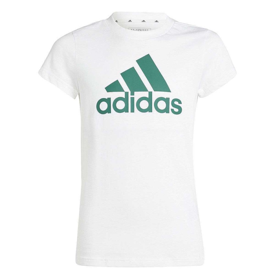 Kids adidas Activewear | Adidas Girls Essentials Big Logo Tee White