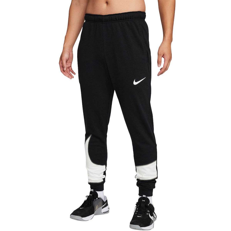 Men Nike Training | Nike Mens Dri-Fit Tapered Training Pants Black