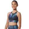 Kids ELL&VOO Bras & Crops | Ell & Voo Girls Maya Crop Top 14 Black