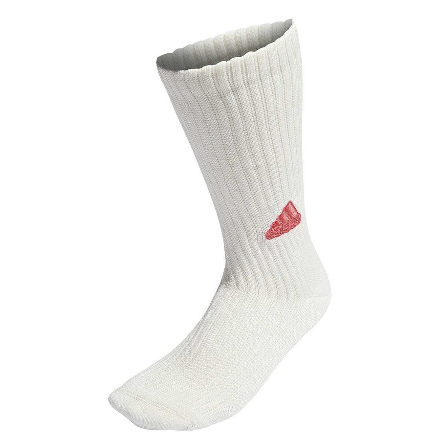 Men adidas Sportswear Socks | Adidas Sportswear Slouchy Socks M White/Red