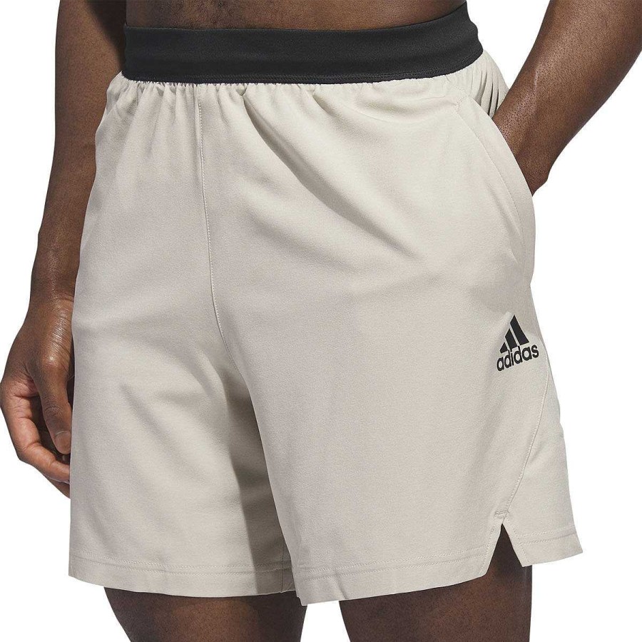 Men adidas Shorts | Adidas Mens Axis 6-Inch Woven Shorts Beige