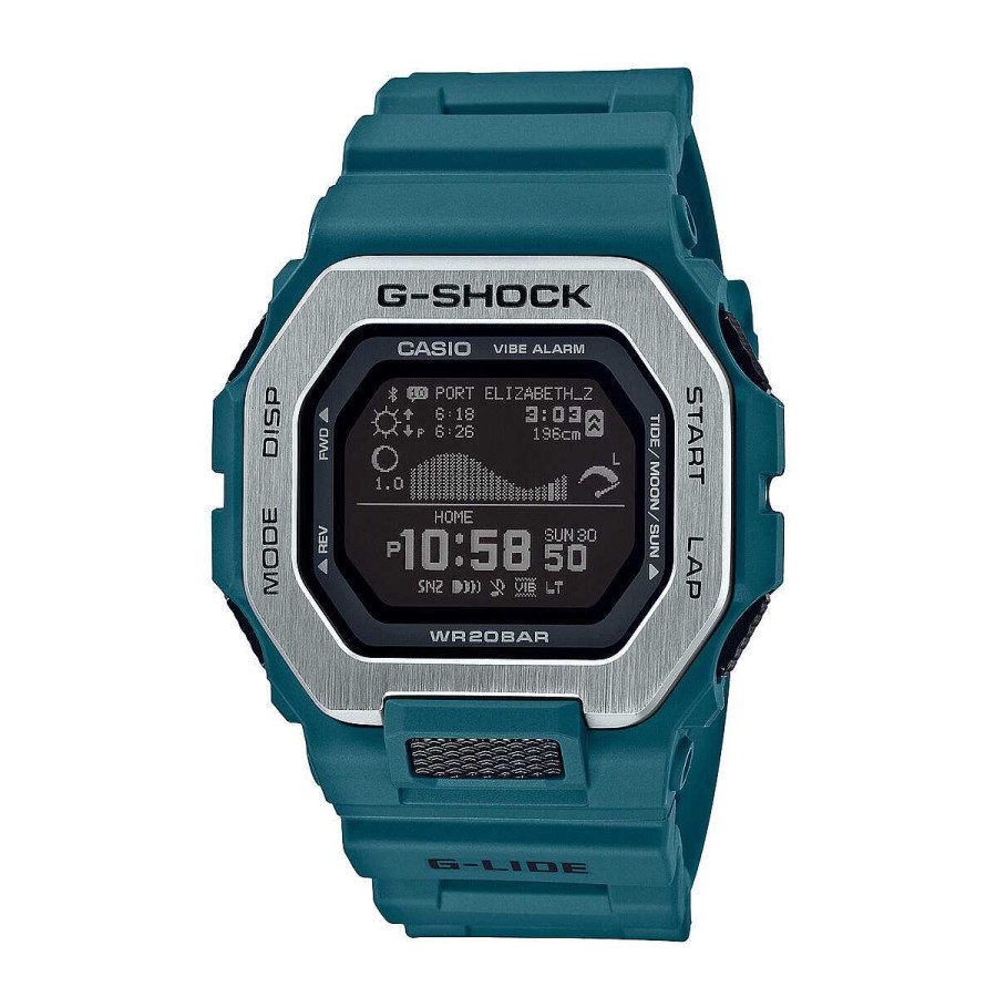 Men Casio Watches And Trackers | Casio G Shock Gbx100-2A Bluetooth Tide Watch