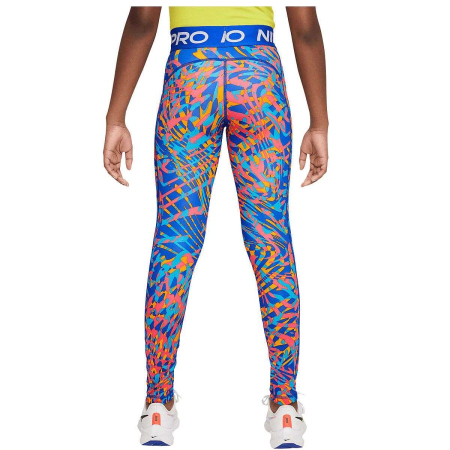 Kids Nike Tights | Nike Pro Girls Se Plus Tights Blue/Print