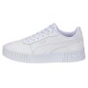 Kids PUMA Sneakers | Puma Carina 2.0 Gs Kids Casual Shoes White/Silver