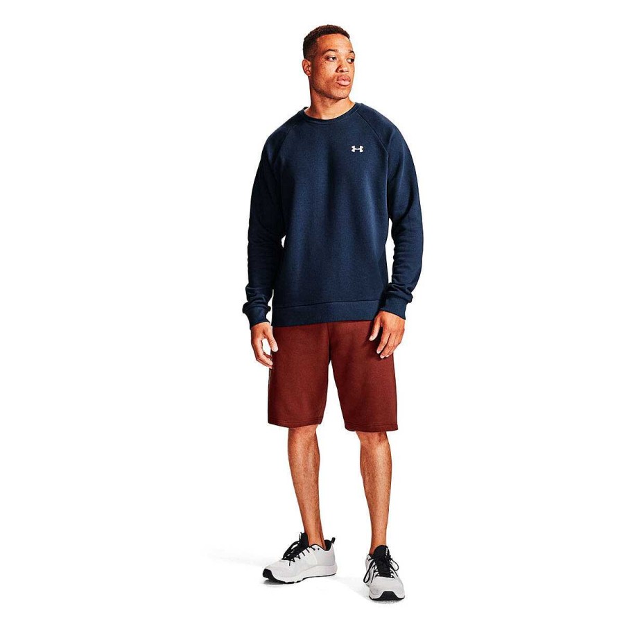 Men Under Armour Hoodies & Sweatshirts | Under Armour Mens Rival Cotton Sweatshirt Navy