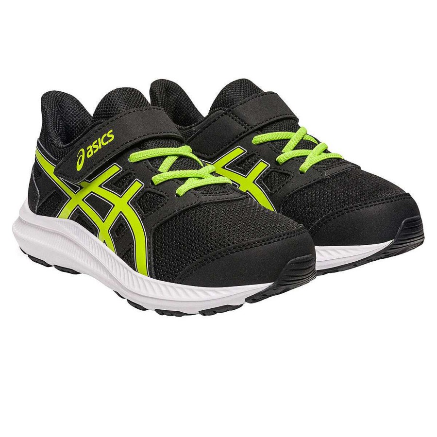 Kids Asics Sneakers | Asics Jolt 4 Ps Kids Running Shoes Black/Green