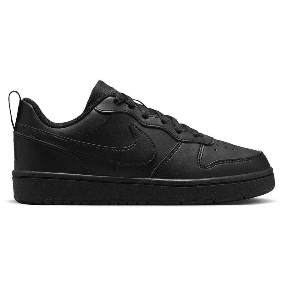 Kids Nike Girls Shoes | Nike Court Borough Low Recraft Gs Kids Casual Shoes Black