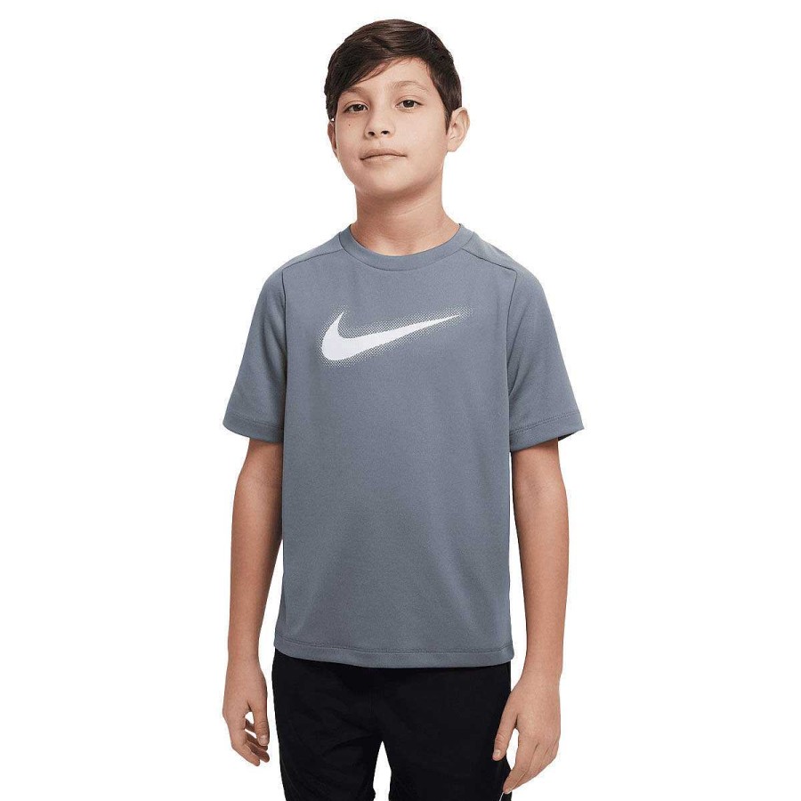 Kids Nike Tees & Tops | Nike Boys Dri-Fit Multi Training Tee Grey