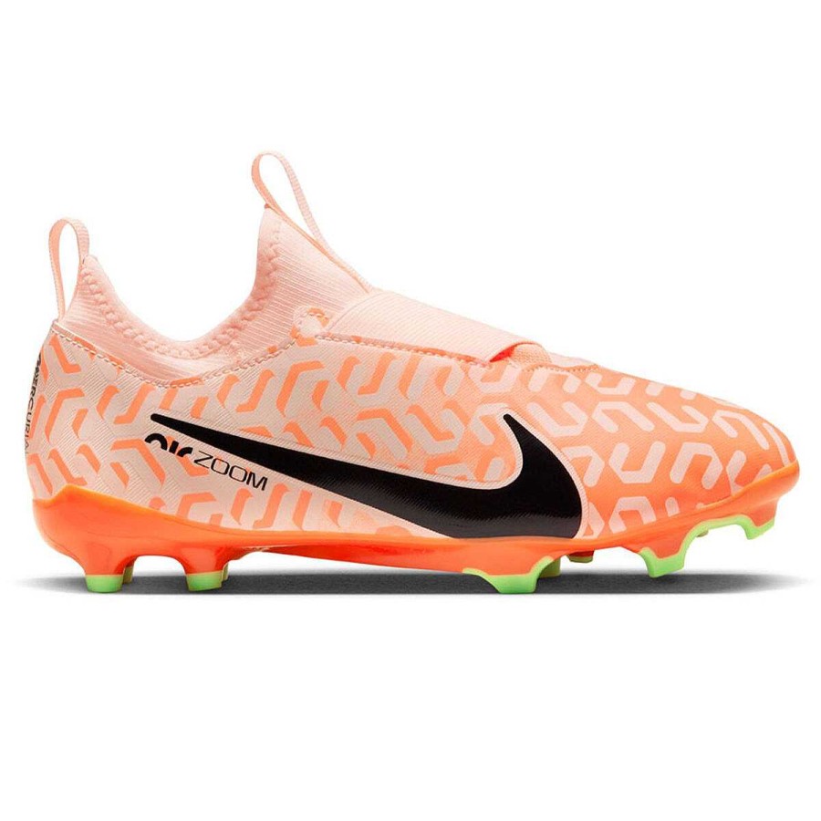 Kids Nike Football Boots | Nike Zoom Mercurial Vapor 15 Academy Kids Football Boots Pink/Black