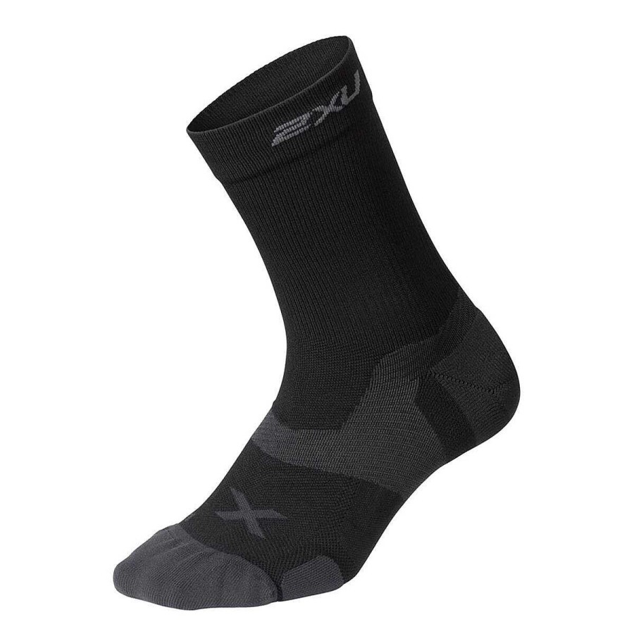 Men 2XU Socks | 2Xu Vectr Cushion Crew Socks Black