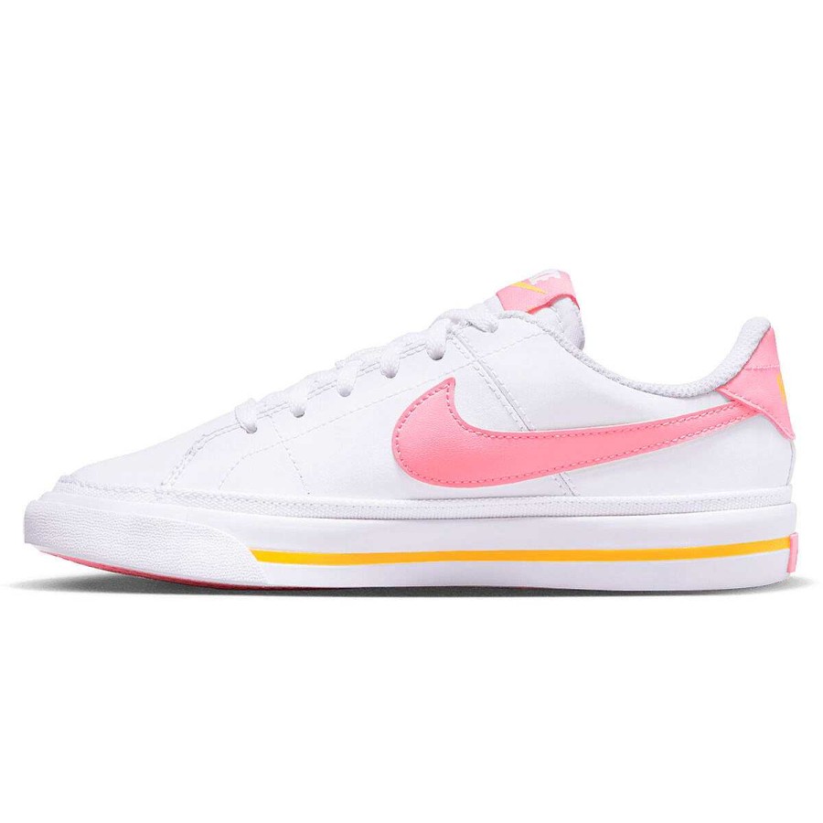 Kids Nike Boys Shoes | Nike Court Legacy Gs Kids Casual Shoes White/Pink