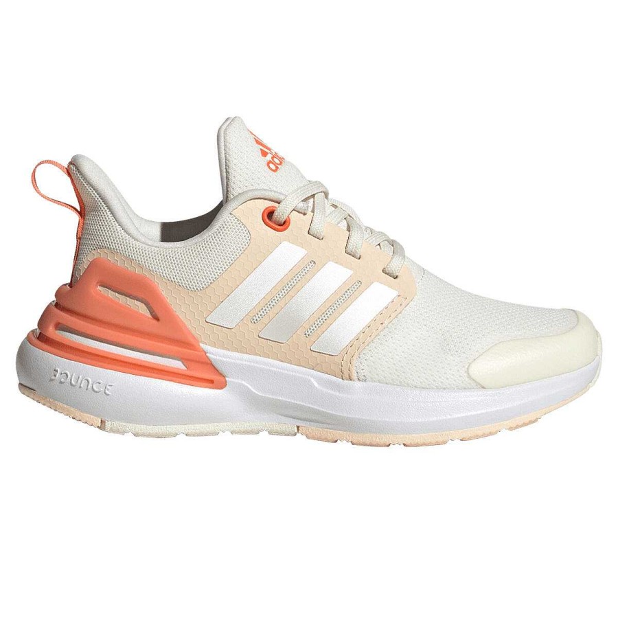 Kids adidas Running | Adidas Rapidasport Bounce Kids Casual Shoes White/Peach