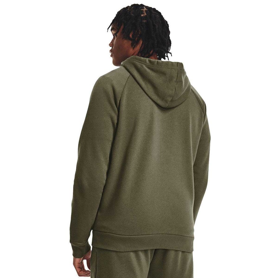 Men Under Armour Hoodies & Sweatshirts | Under Armour Mens Rival Fleece Full-Zip Hoodie Green