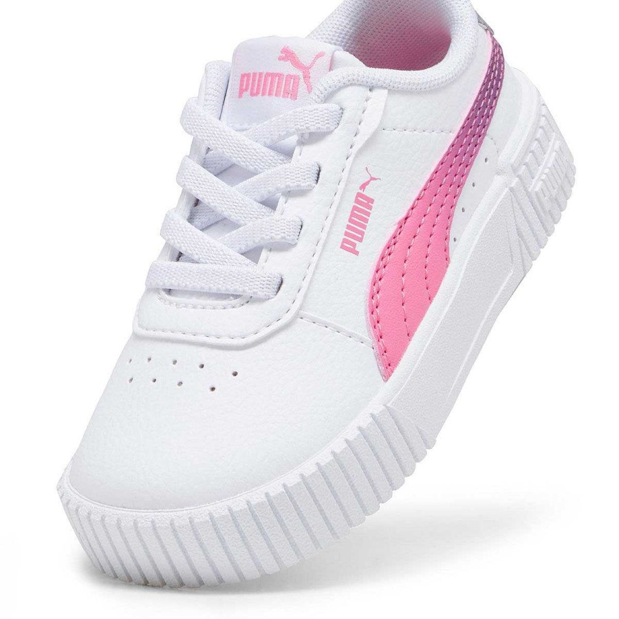 Kids PUMA Girls Shoes | Puma Carina 2.0 Star Glow Toddlers Shoes White/Silver