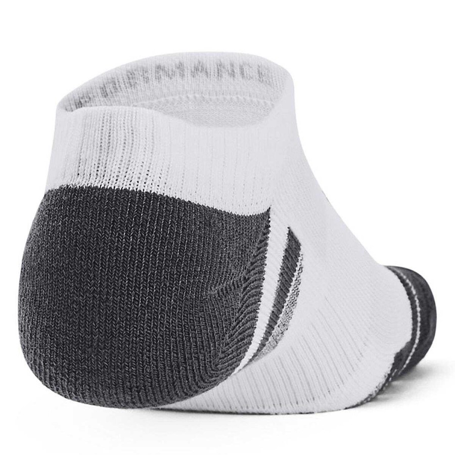 Men Under Armour Socks | Under Armour Performance Tech No-Show Socks 3-Pack White