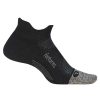 Men Feetures Socks | Feetures Elite Cushion No Show Tab Socks Black