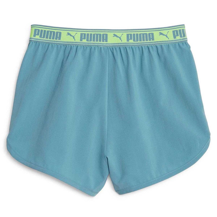 Kids PUMA Activewear | Puma Girls Strong Woven Shorts Blue