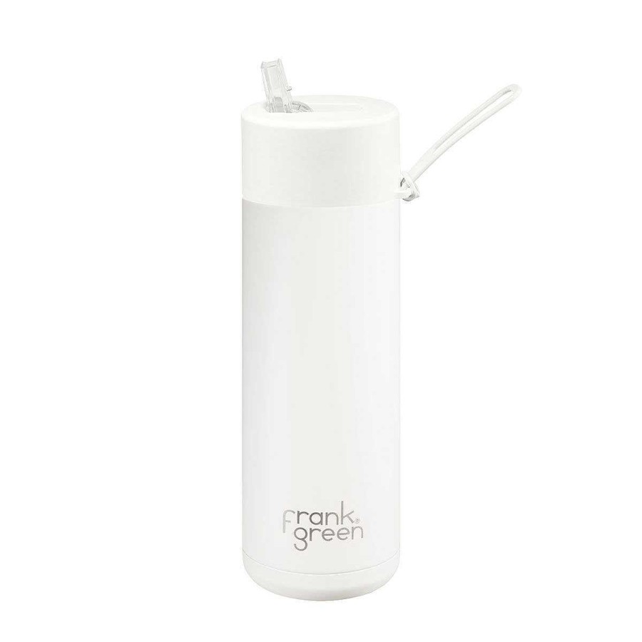 Kids FRANK GREEN Water Bottles | Frank Green Reusable 595Ml Water Bottle - White/Cloud